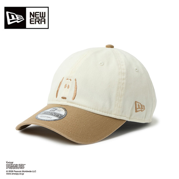 ニューエラ キャップ 9TWENTY PEANUTS 2-Tone ユニセックス 26SS クロームホワイト/カーキ 14865366