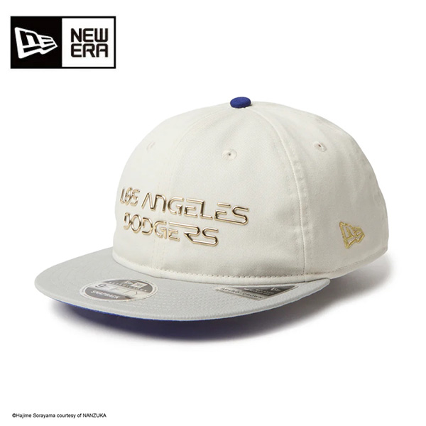 ニューエラ キャップ RC 9FIFTY Flat Visor HAJIME SORAYAMA TPUロゴ ロサンゼルス・ドジャース アイボリー ミディアムシルバー 14881900