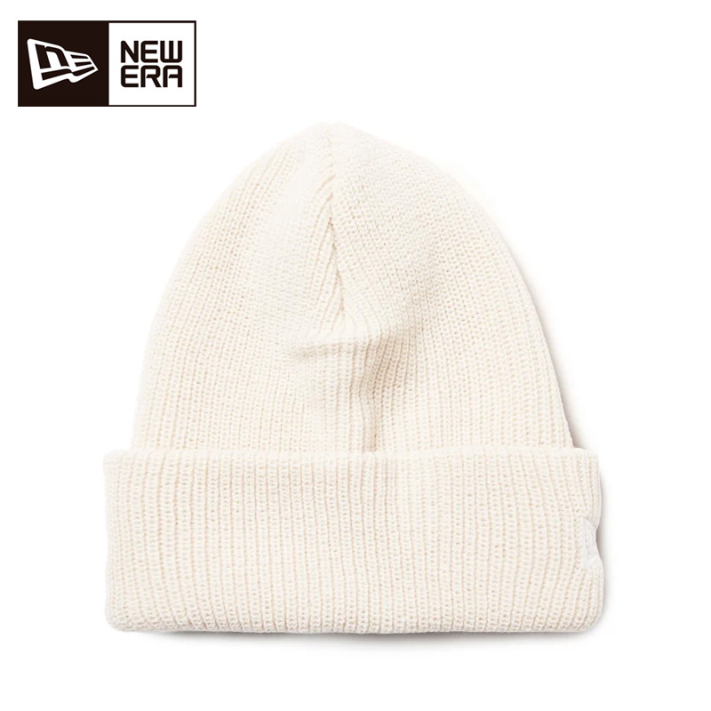 ニューエラ ソフト カフニット ベーシック ユニセックス 26FW オフホワイト 15119596 ニット帽 NEW ERA 帽子 SOFT CUFF KNIT アクリルニット 白