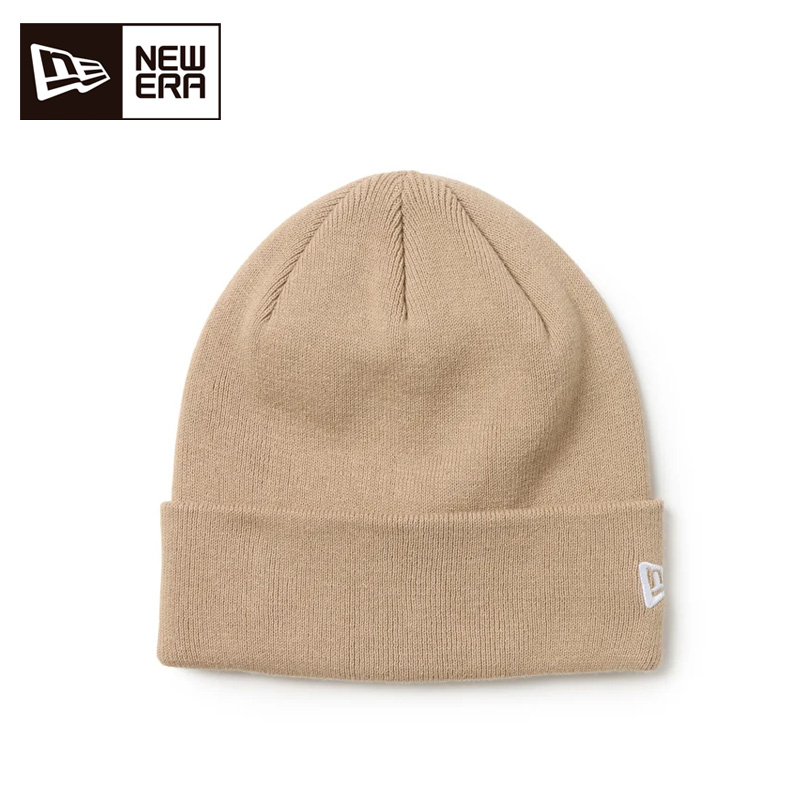 ニューエラ ベーシック カフニット Cotton Knit ユニセックス 26FW ベージュ 15119730 ニット帽 NEW ERA 帽子 BASIC CUFF KNIT コットンニット BEI