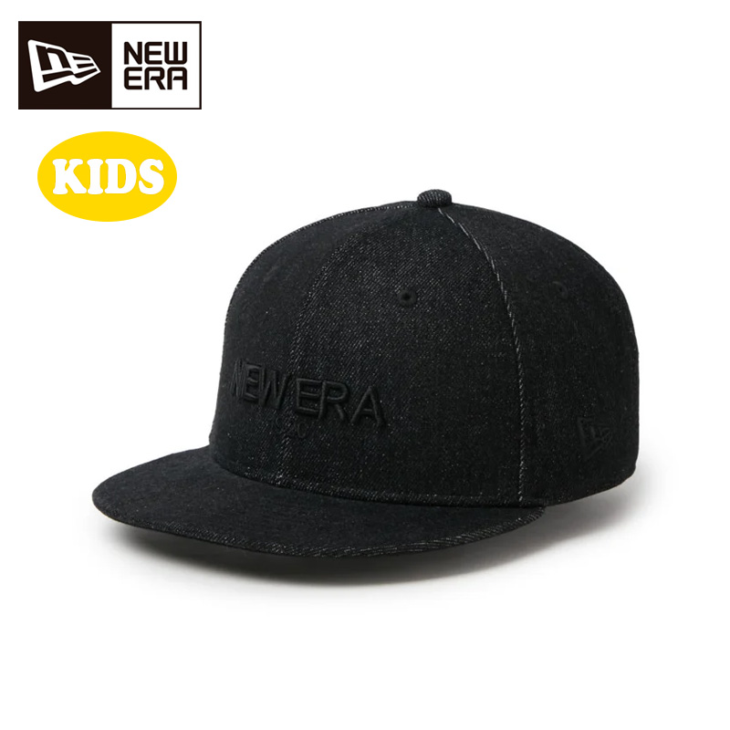 ニューエラ キャップ Youth 9FIFTY Denim NEW ERA 1920 キッズ 26FW ブラック 15124957 フリー 帽子 950 ユース ボーイ ガール デニム