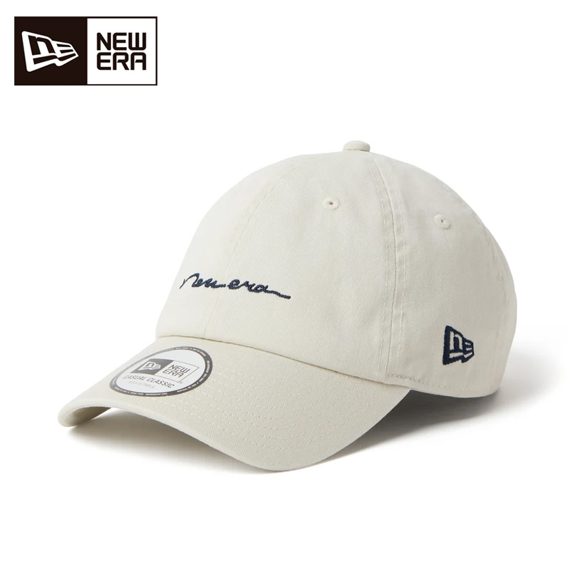 ニューエラ キャップ カジュアルクラシック Handwritten Logo ユニセックス 26FW アイボリー 15136963 フリー 帽子 NEW ERA メンズ レディース