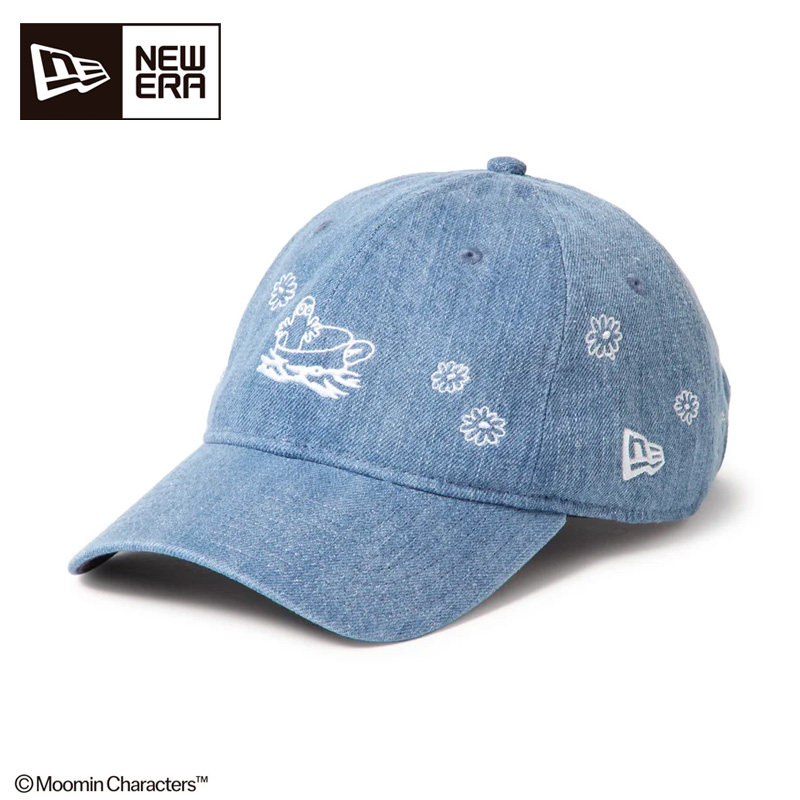 ニューエラ キャップ 9TWENTY Moomin Flower ニョロニョロ ウォッシュドデニム ユニセックス 26FW
