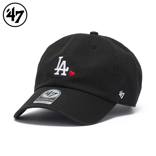 47 キャップ クリーンナップ ロサンゼルス・ドジャース WITH HEART ユニセックス 26SS ブラック 14920417