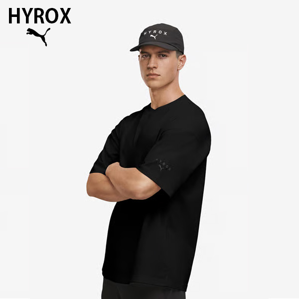 PUMA x HYROX トレーニングウエア シティライフスタイルＴシャツ メンズ 26FW ブラック 528131_01 