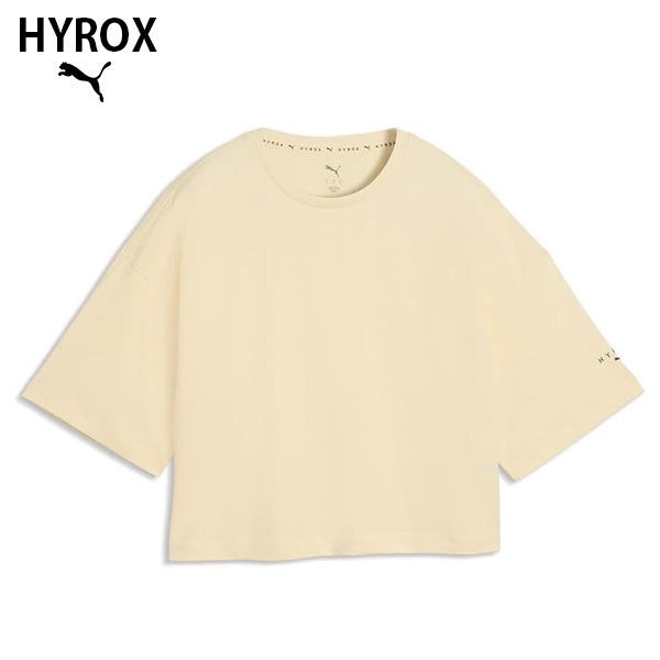 PUMA x HYROX トレーニングウエア シティライフスタイルＴシャツ レディース 26FW クリーム 528132_88