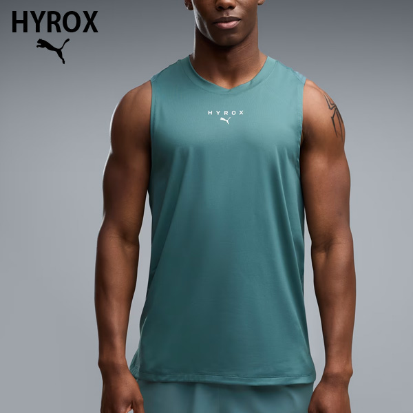 PUMA x HYROX トレーニングウエア クラウドスパン タンク メンズ 26FW ダークグリーン 529327_69