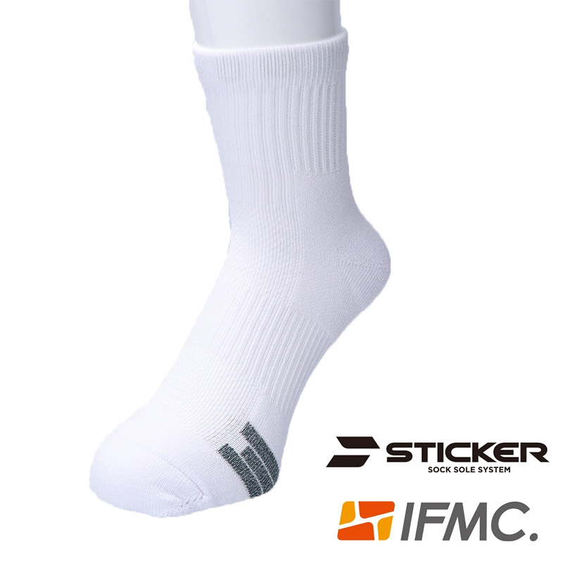  IFMC×STICKER スポーツパイルソックス レディース ホワイト 23-25cm 80239800 靴下