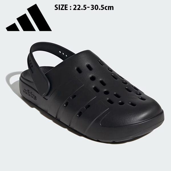 アディダス アディレッタ クロッグ 2.0 ユニセックス 26SS ブラック×ブラック (JS1131) adidas スポーツサンダル ADILETTE CLOG メンズ レディース 大きいサイズ 22.5〜30.5cm
