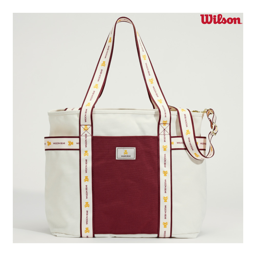 WILSON　BEAR ベア トートバッグ　WR8048001001　2025FW　ワイン