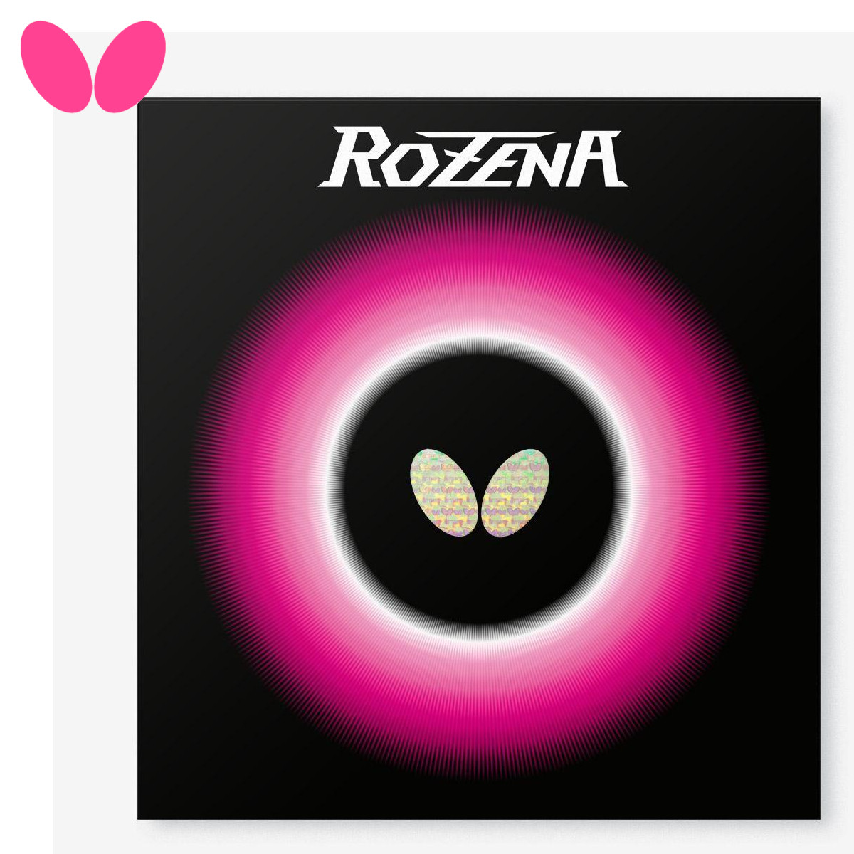 バタフライ butterfly 卓球ラバー ロゼナ ROZENA ハイテンション裏ラバー レッド ブラック 06020
