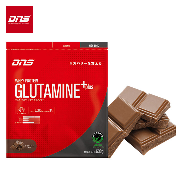 DNS ホエイプロテイン グルタミンプラス チョコレート風味 630g (約19食分) 