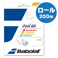 バボラ iFEEL68 200m BABOLAT 243128 バドミントン ストリング ガット ロール