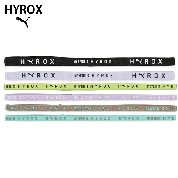 PUMA HYROX ヘアバンド 6本入り ユニセックス 26FW BLK 026354-04