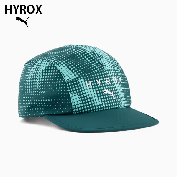 PUMA x HYROX 5パネル グラフィック キャップ ユニセックス 26FW ダークグリーン 027289_02