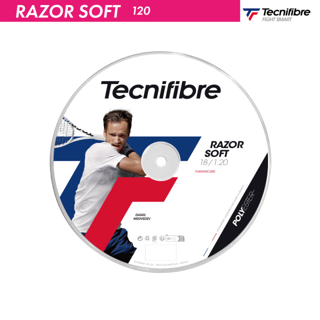 テクニファイバー RAZOR SOFT 200m REEL TECNIFIBER レーザーソフト 