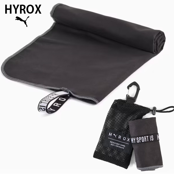 PUMA x HYROX マイクロファイバー タオル ユニセックス 26FW ブラック