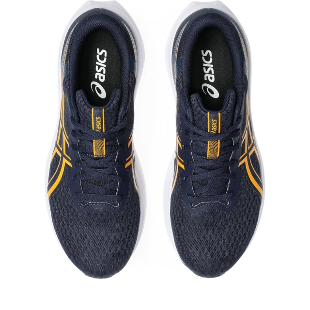 アシックス PATRIOT14 ランニングシューズ メンズ 26SS ミッドナイト×ヤマブキ 1011C050-403