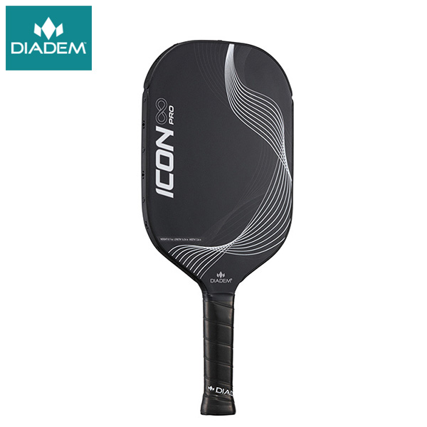 DIADEM ICON IN PRO ピックルボールパドル BLK×WHT TPA013 ダイアデム PICKLEBALL PADDLE ラケット アイコンインフィニティマックス ブラック ホワイト