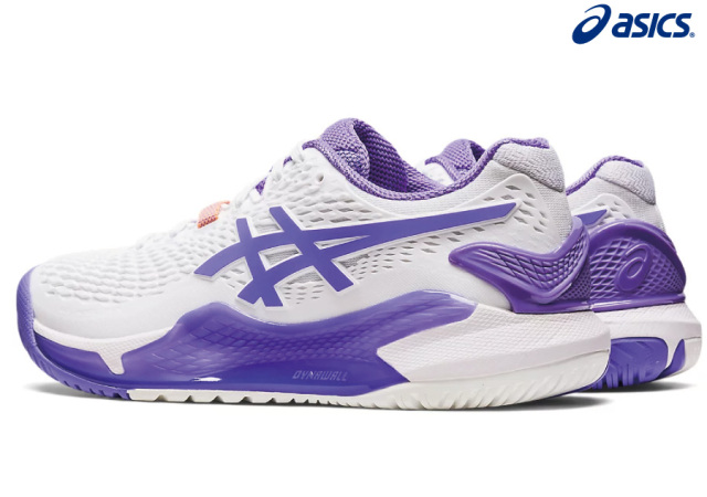 ASICS　ゲルレゾリューション9　GEL-RESOLUTION 9　2023SSモデル　アシックス　1042A208-101　レディース　 WHITE×AMETYST　テニスシューズ　オールコート