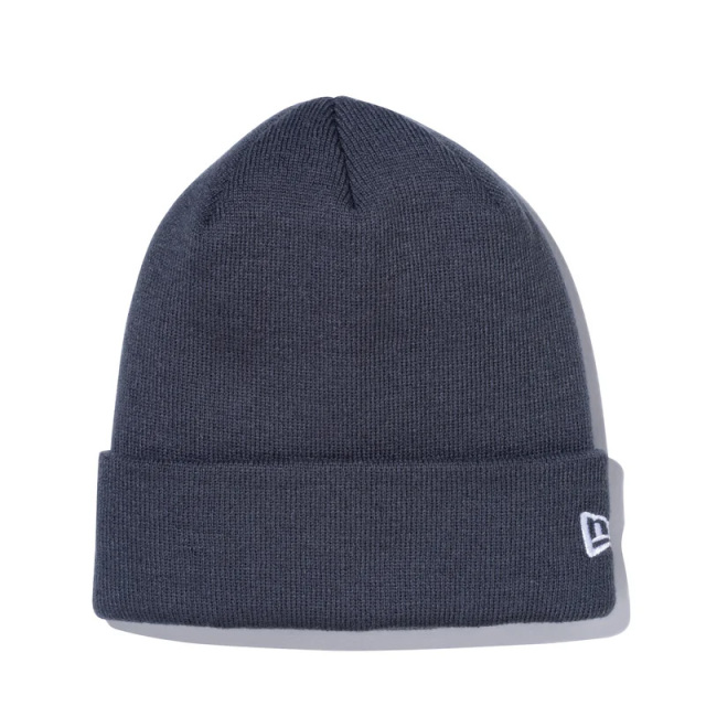 ニューエラ ベーシック カフニット チャコール ホワイトフラッグ ユニセックス 25FW 11120496 グレー