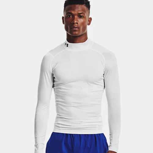 アンダーアーマー 24SS ヒートギアアーマー コンプレッション ロングスリーブ モック シャツ