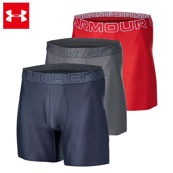 アンダーアーマー UAパフォーマンステック 6インチ アンダーウェア（3枚セット）メンズ 26SS (1387414) 