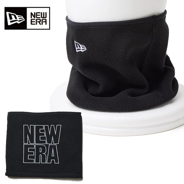 ニューエラ フリースネックウォーマー ユニセックス 25FW ブラック×リフレクティブグレー 14311558