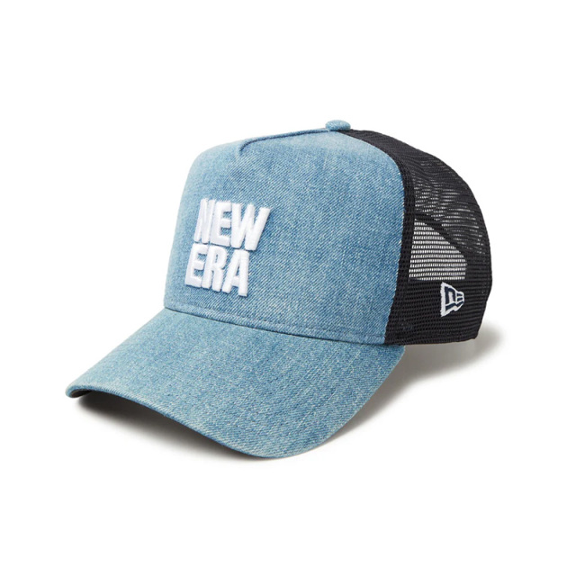 ニューエラ 9FORTY A-Frame トラッカー Denim スクエア