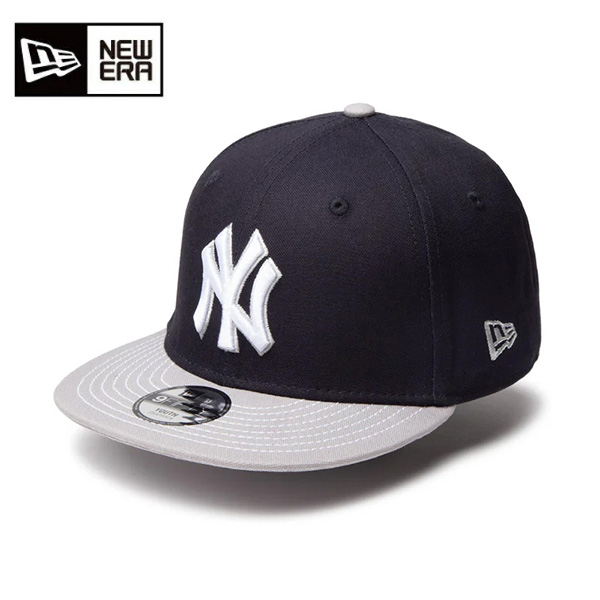 ニューエラ Youth 9FIFTY Duck Canvas ニューヨーク・ヤンキース ネイビー/グレー キッズ 25FW 14392002 