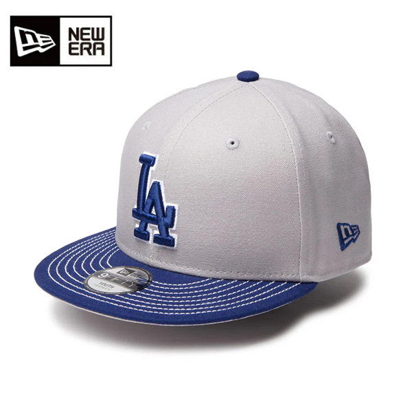 ニューエラ Youth 9FIFTY Duck Canvas ロサンゼルス・ドジャース グレー/ダークロイヤル キッズ 25FW 14392004
