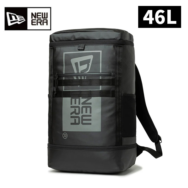 ニューエラ ボックスパック ラージ 46L  TPU Box Logo ユニセックス 25FW ブラック×グラファイト