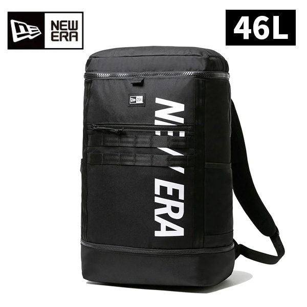 ニューエラ ボックスパック ラージ 46L プリントロゴ ユニセックス 25FW ブラック