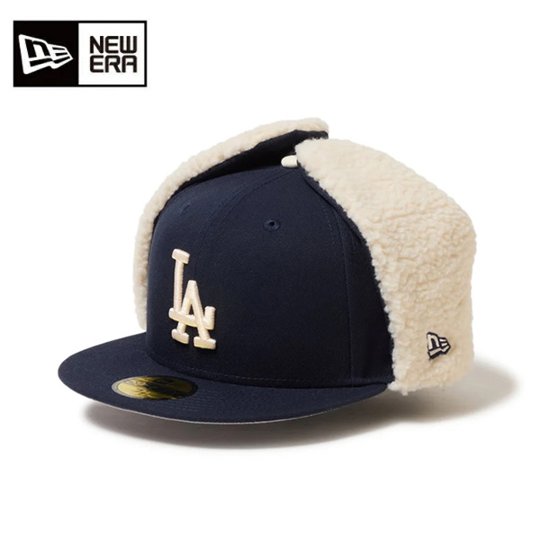 ニューエラ 59FIFTY Dog Ear ドッグイヤー ロサンゼルス・ドジャース ユニセックス 25FW ネイビー 14668177