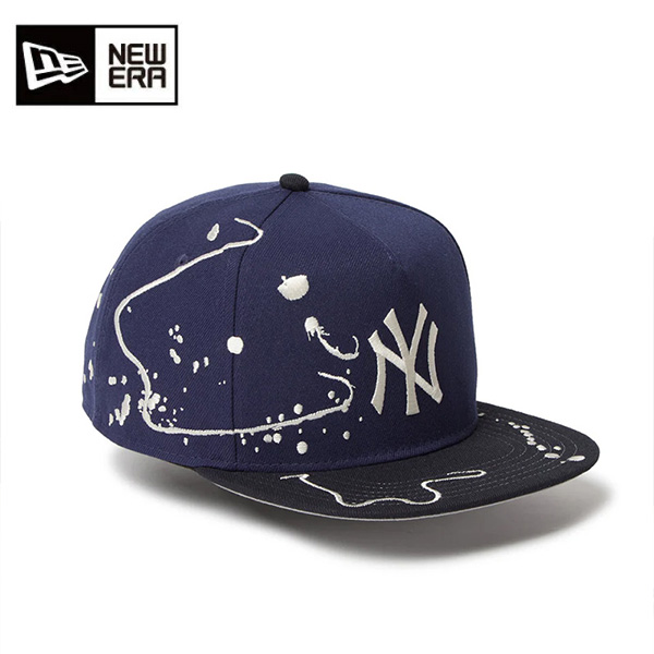  ニューエラ キャップ 5-Panel Square Visor Dripping ニューヨーク・ヤンキース ライトネイビー ネイビーバイザー 