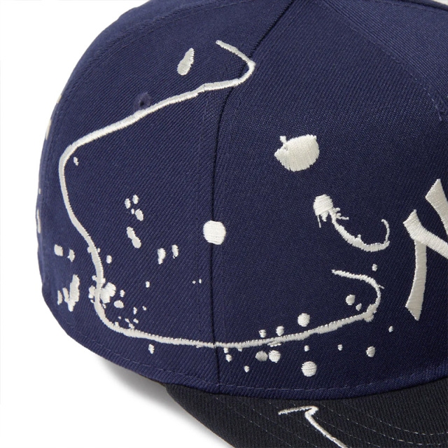  ニューエラ キャップ 5-Panel Square Visor Dripping ニューヨーク・ヤンキース ライトネイビー ネイビーバイザー 