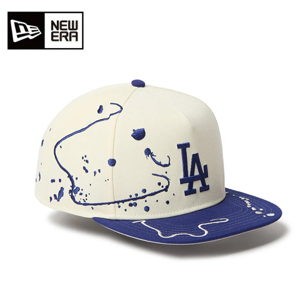  ニューエラ キャップ 5-Panel Square Visor Dripping ロサンゼルス・ドジャース クローム ダークロイヤルバイザー 