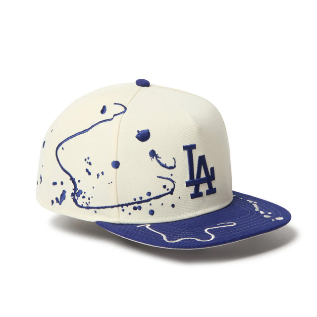  ニューエラ キャップ 5-Panel Square Visor Dripping ロサンゼルス・ドジャース クローム ダークロイヤルバイザー 