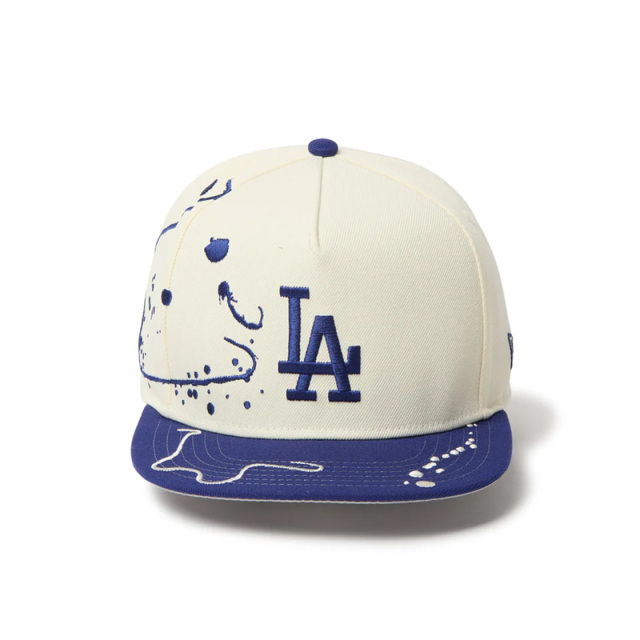  ニューエラ キャップ 5-Panel Square Visor Dripping ロサンゼルス・ドジャース クローム ダークロイヤルバイザー 