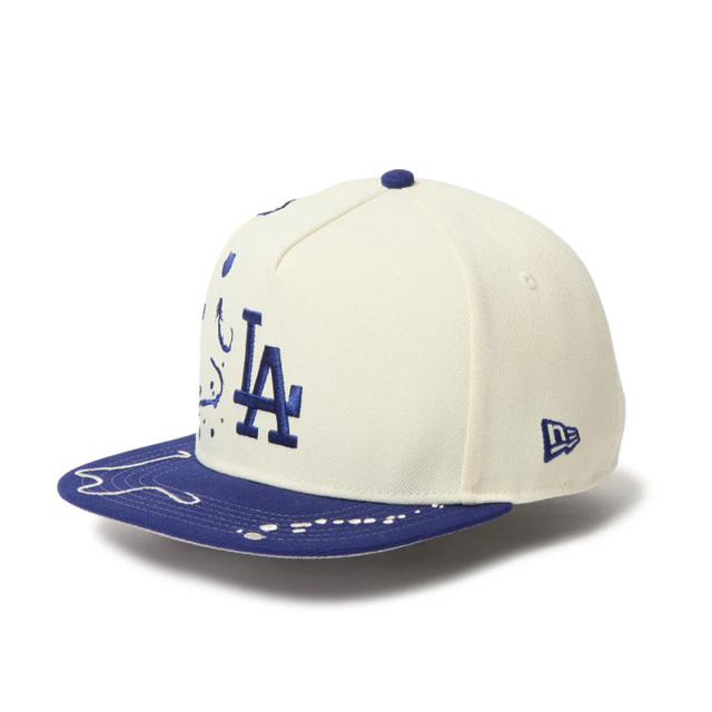  ニューエラ キャップ 5-Panel Square Visor Dripping ロサンゼルス・ドジャース クローム ダークロイヤルバイザー 