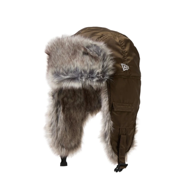 ニューエラ トラッパー Dogear Water Repellent ファー 25FW オリーブ 14668873