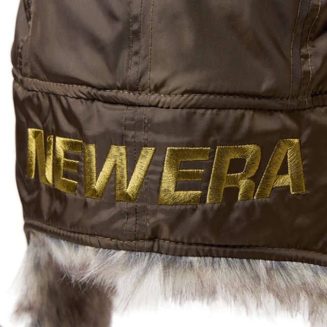 ニューエラ トラッパー Dogear Water Repellent ファー 25FW オリーブ 14668873