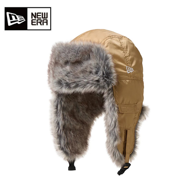 ニューエラ トラッパー Dogear Water Repellent ファー 25FW ベージュ 14668875