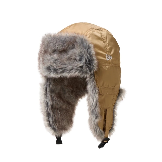 ニューエラ トラッパー Dogear Water Repellent ファー 25FW ベージュ 14668875