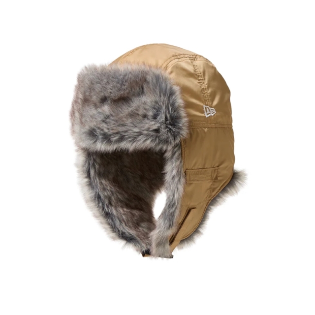 ニューエラ トラッパー Dogear Water Repellent ファー 25FW ベージュ 14668875
