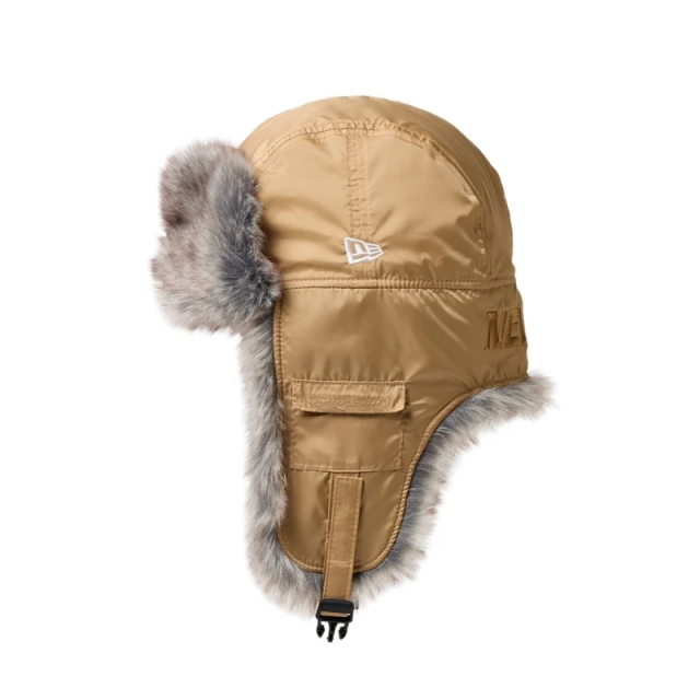 ニューエラ トラッパー Dogear Water Repellent ファー 25FW ベージュ 14668875