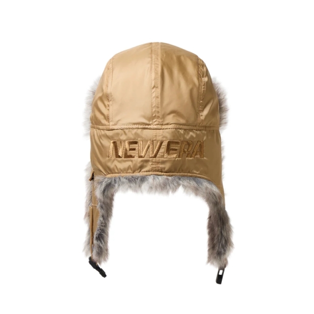 ニューエラ トラッパー Dogear Water Repellent ファー 25FW ベージュ 14668875