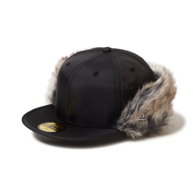 ニューエラ キャップ 59FIFTY Flip down Water Repellent ファー ユニセックス 25FW ブラック 14668884 