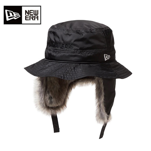 ニューエラ ハット アドベンチャーライト Dogear Water Repellent ファー ユニセックス 25FW ブラック 14668931