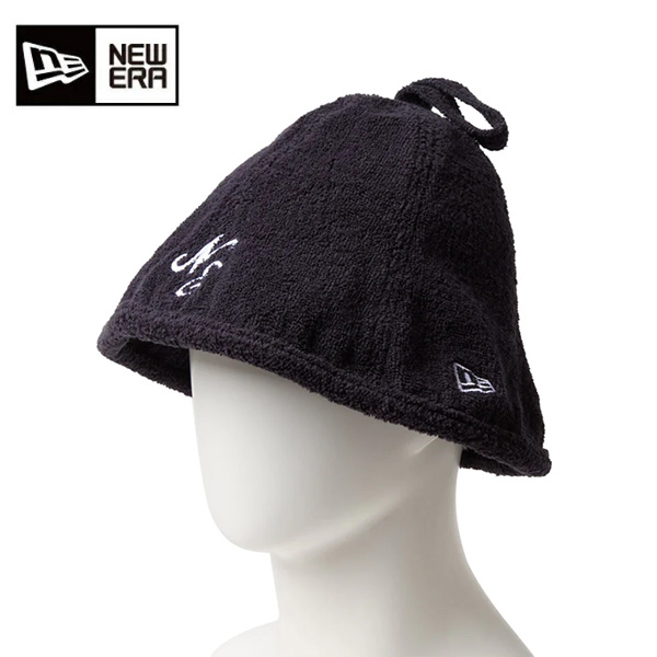 ニューエラ サウナハット パイル クラシックロゴ ネイビー 